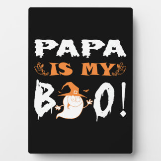 Papa ist mein glückliches Halloween Fotoplatte