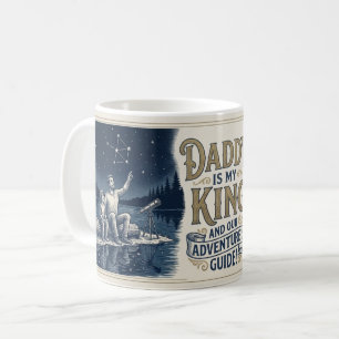 "Papa ist mein König" Abenteuerführer Keramikbeche Kaffeetasse