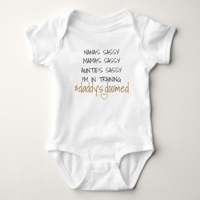 Papa ist zum Scheitern verurteilt Baby Strampler (Vorderseite)
