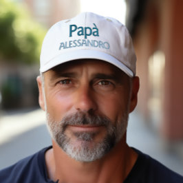 Papà-Italienischer Vater personalisiert bestickt Bestickte Baseballkappe