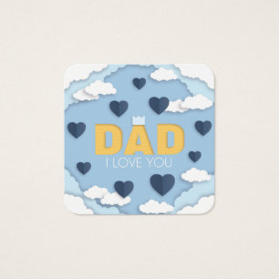 Papa, je t'aime, carte fête des pères