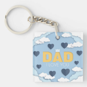 Papa Je t'aime, Porte - clé cadeau fête des pères