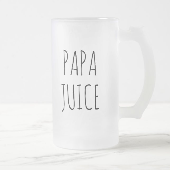 Papa Juice | Glas Mattglas Bierglas (Rechts)