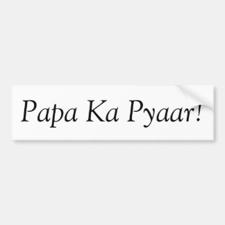 Papa-Ka Pyaar Autoaufkleber