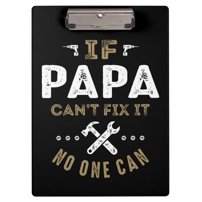Papa kann es reparieren klemmbrett (Vorderseite)