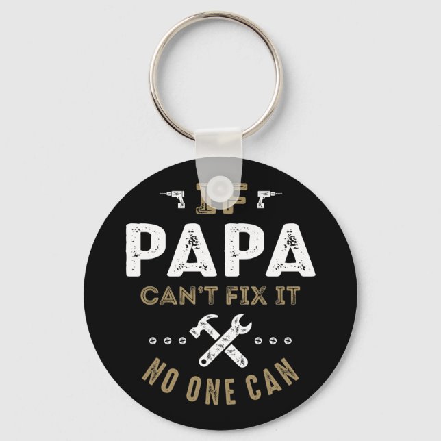 Papa kann es reparieren schlüsselanhänger (Vorderseite)