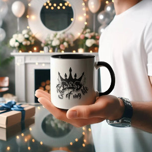 Papa King de ma vie Mug Fête des pères moderne