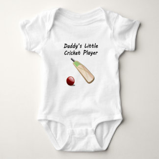 Papa-Kleiner Cricket-Spieler Baby Strampler