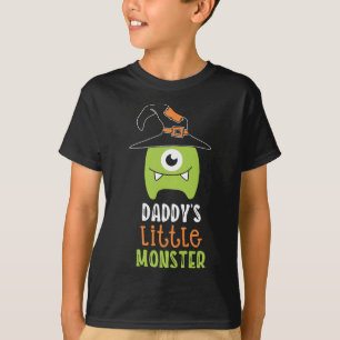 Papa Kleiner Monster Schwarz T-Shirt
