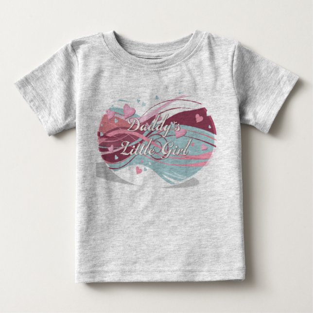 Papa, kleines Mädchen 004 Baby T-shirt (Vorderseite)