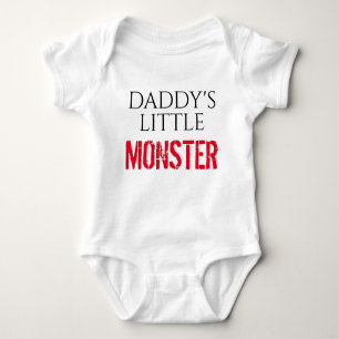 Papa-kleines Monster Baby Strampler