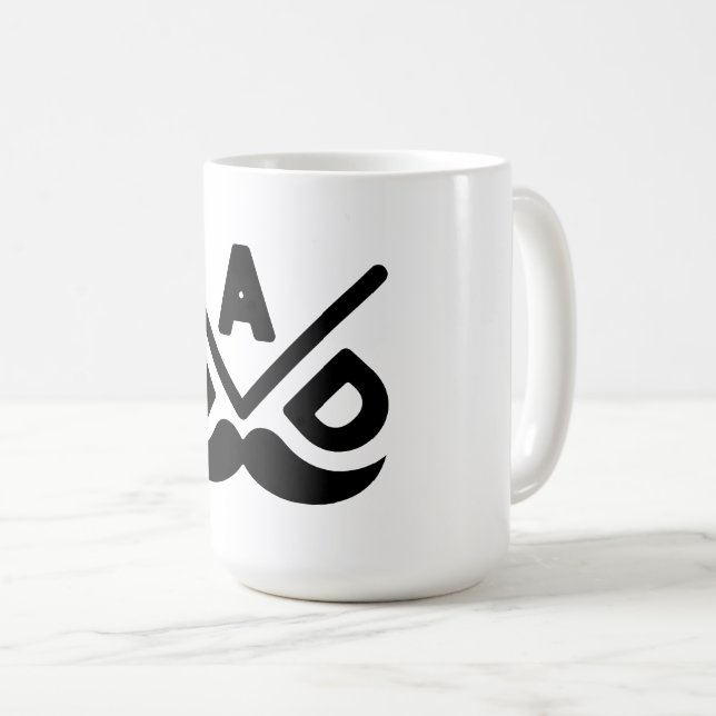 PAPA: Kühner Minimalismus Kaffeetasse (VorderseiteRechts)