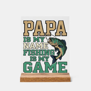 Papa la pêche est mon jeu conception de chemise vi