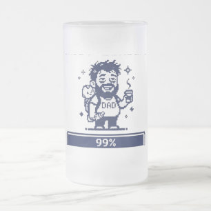 Papa lädt 99% mattglas bierglas