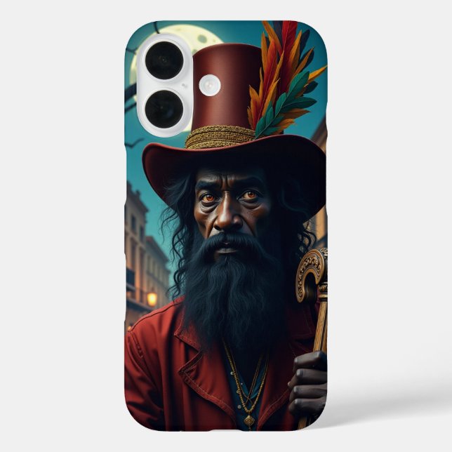 Papa Legba iPhone 16 Hülle (Rückseite)