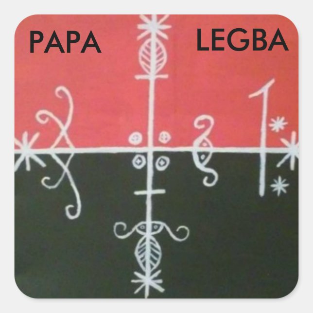 Papa legba veve #2 Aufkleber (Vorderseite)