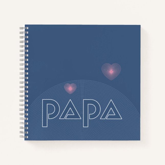 Papa, Leuchtpult Notizbuch (Vorderseite)