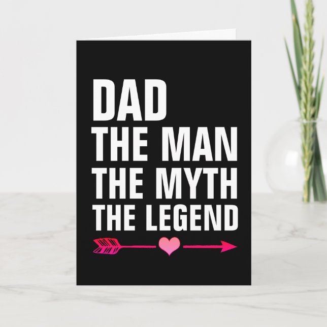 PAPA L'HOMME MYTH LÉGENDE CARTE D'ANNIVERSAIRE (Devant)