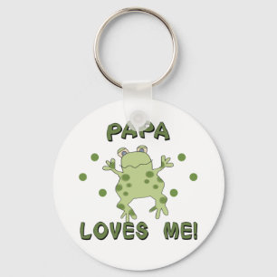 Papa-Lieben ich Frosch Schlüsselanhänger