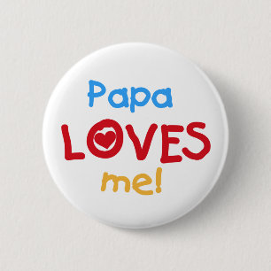 Papa Lieben T - Shirt und Geschenke Button