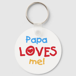 Papa Lieben T - Shirt und Geschenke Schlüsselanhänger