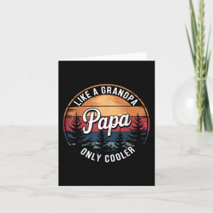 Papa like a Opa Nur Cooler Funny Vater Papa Def Karte