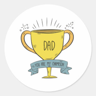 Papa Ma Fête des pères Champion   Sticker