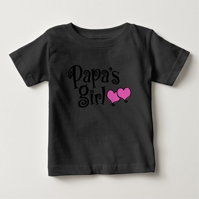 Papa-Mädchen Baby T-shirt (Vorderseite)