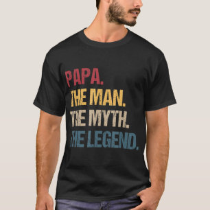 Papa Man Myth Legend for & Vater Funny Father Gift T-Shirt