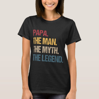 Papa Man Myth Legend for & Vater Funny Father Gift T-Shirt