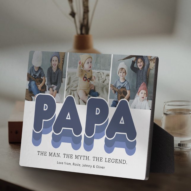 Papa Man Myth Legend Photo Fotoplatte (Von Creator hochgeladen)