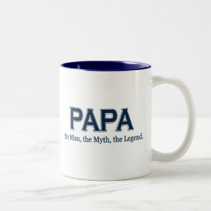 Papa-Mann-Mythos-Legenden-Tasse Zweifarbige Tasse
