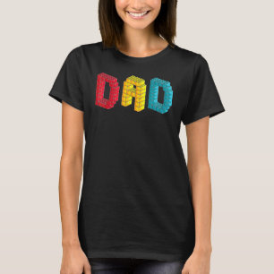 Papa Meister Erbauer Bausteine Blöcke Familie S T-Shirt