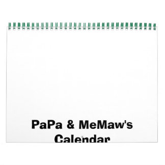 PaPa & MeMaw-Kalender Kalender