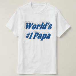 Papa mit blauem T - Shirt