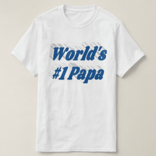 Papa mit blauem T - Shirt
