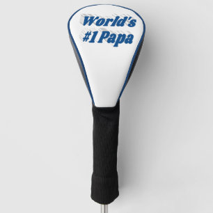Papa mit meerblauer Schrift Golf Headcover