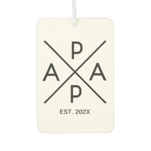 PAPA Monogramm-Design Autolufterfrischer