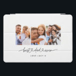 Papa niedliches, modernes Drehbuch-MultiFoto-Gesch iPad Pro Cover<br><div class="desc">Vater niedliches,  modernes Drehbuch-MultiFoto-Geschenk</div>