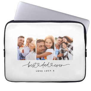 Papa niedliches, modernes Drehbuch-MultiFoto-Gesch Laptopschutzhülle