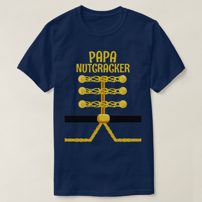 PAPA Nutcracker Matching Family Weihnachten T-Shirt (Design vorne)