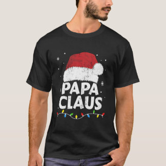 Papa Opa Claus Lichter Familien-Schlafanzug T-Shirt