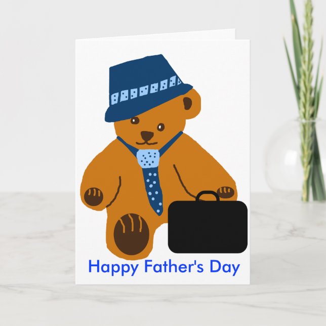 Papa ours, Bonne carte de Fête des pères (Devant)