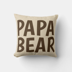 PAPA OURS Jeter des oreillers pour papa
