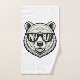 Papa ours Lunettes de soleil Ours Tête Vector Desi