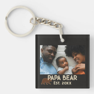 Papa ours Père Année Fondée Photo Noir