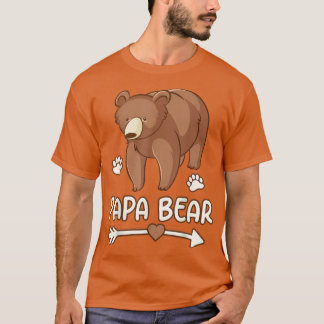 papa ours t-shirt papa, papa ours homme