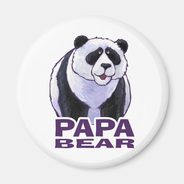Papa Panda Bear Magnet (Vorne)