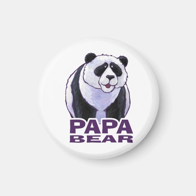 Papa Panda Bear Magnet (Vorne)