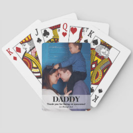 Papa personalisierte Familie Foto Vater Tag Spielkarten